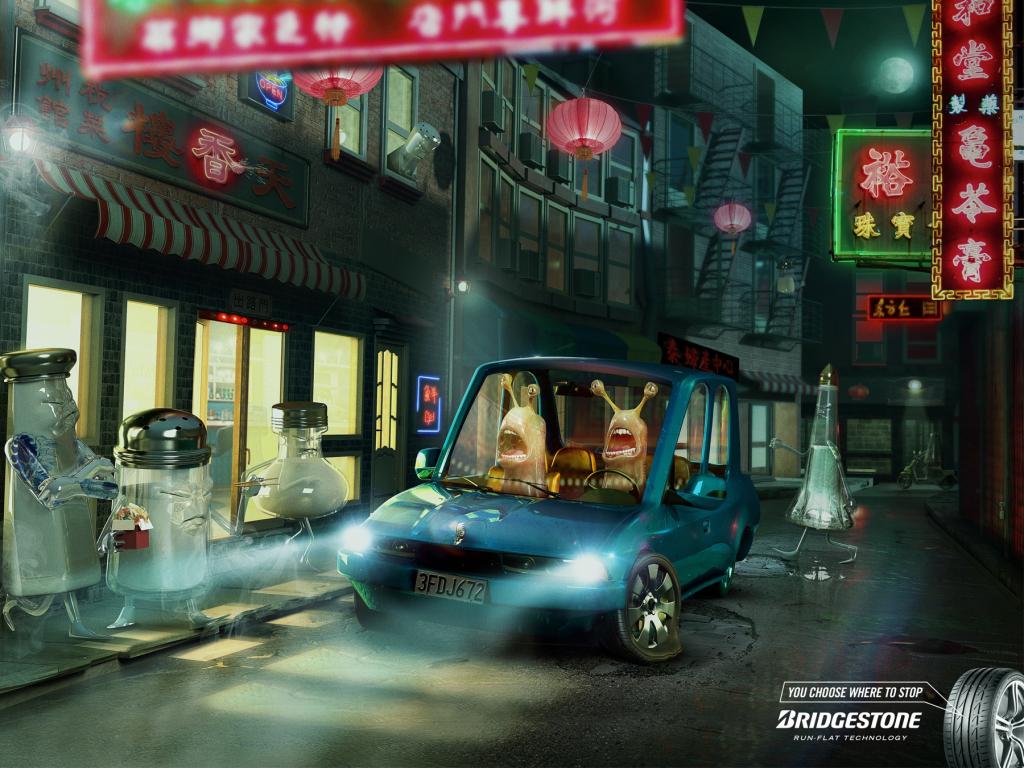 Bridgestone запустила новую рекламную кампанию «Враги»: Cлизняки в городе солонок