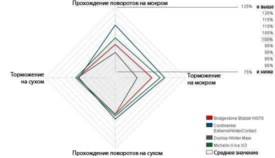 Поведение на сухом и мокром асфальте тест зимних автошин 2013