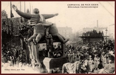 Бибендумы на карнавале. 1910 годы