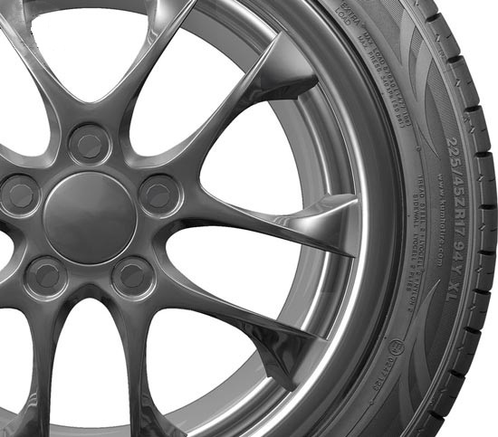  Крылья журавля на боковине Kumho Ecsta LE Sport KU39