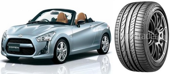 Daihatsu Copen и шины Bridgestone Potenza RE050A