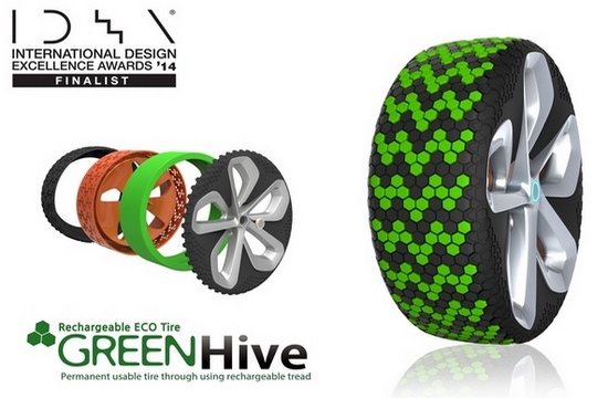 Концепт шина Nexen Green Hive получила дизайнерскую премию IDEA 2014