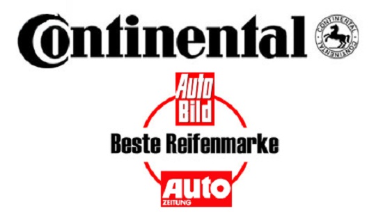 Читатели AutoBild и Auto Zeitung признали Continental лучшим шинным брендом