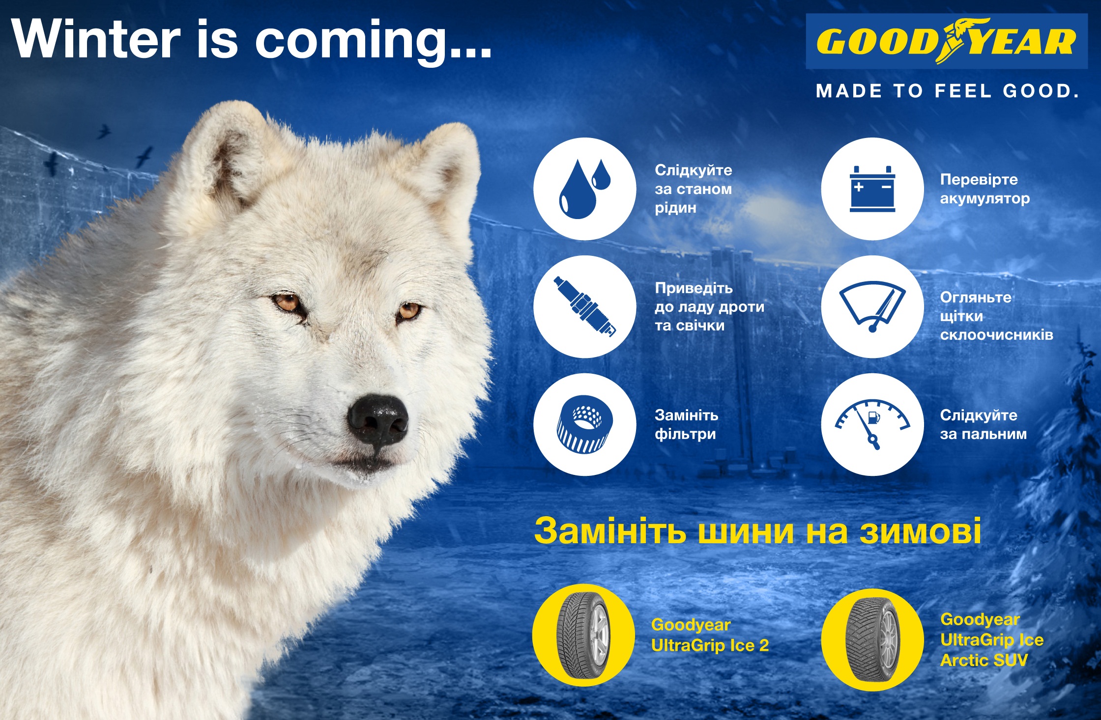 Goodyear: зима наближається: Гудиер: зима наближається