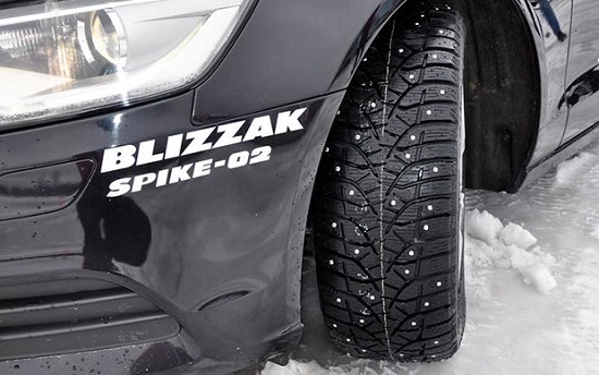 Надёжность для зимних условий: шины Bridgestone: Бриджстоун blizzak spike 02