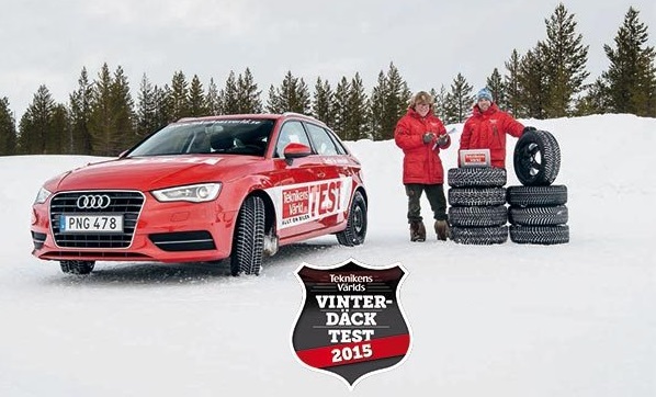 Сравнительные характеристики автошин: Continental ContiWinterContact TS 850, Goodyear UltraGrip Ice 2, Goodyear UltraGrip Ice Arctic 205/55 R16 Teknikens Varld 2015