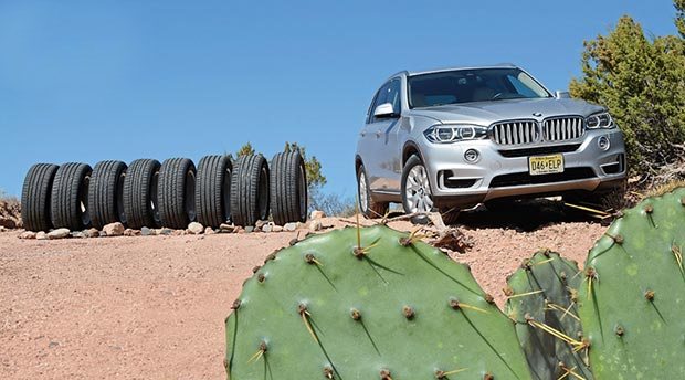 Сравнительный тест резины для лета: Continental ContiSportContact 5, Goodyear Eagle F1 Asymmetric SUV 255/55/18 Auto Zeitung 2016