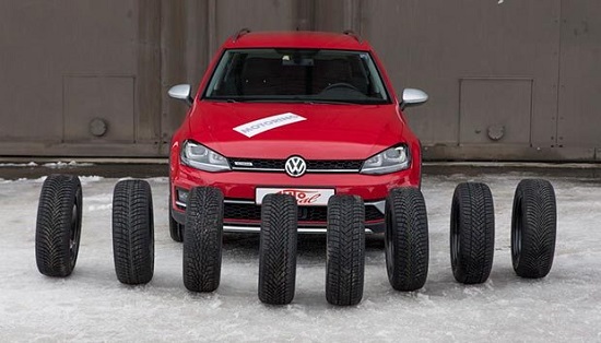 Сравнение покрышки: Continental WinterContact TS 860, Dunlop Winter Sport 5, Goodyear UltraGrip 9 205/55 R16 Autoklub CR 2016