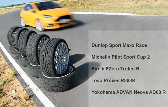 Тесты шин для лета: Dunlop SP Sport Maxx Race, Michelin Pilot Sport Cup 2 235/35/19 Auto Bild Sportscars 2017