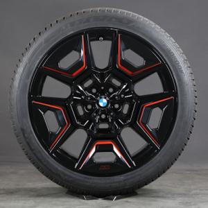 BMW OEM 1543990 11x22 5x120 ET44 DIA66,6 (black red)