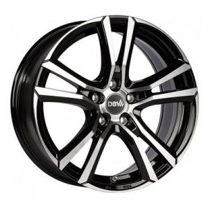 DBV Andorra 8x19 5x108 ET42 DIA70,1 (gloss black machined face)