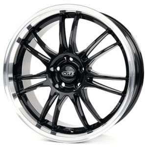 Dotz Shift 7x17 5x108 ET48 DIA70,1 (black polished lip)