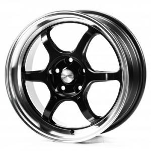 Flow Forming FF6007 8,5x18 5x100 ET35 DIA73,1 (black machined lip milling windows)