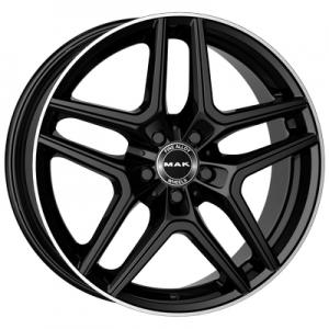 Mak Aurum 8x19 5x112 ET40 DIA66,6 (gloss black mirror ring)