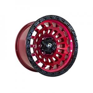 Off Road Wheels OW1025 9x17 6x139,7 ET-12 DIA110,5 (red black lip black rivets)