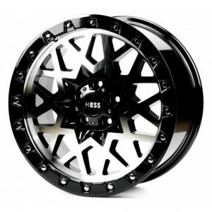 Off Road Wheels OW1458 8,5x18 5x112 ET40 DIA66,6 (gloss black milling spoke chrome rivet)