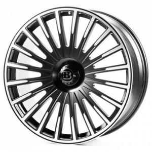 Replica Forged Land Rover (LR4) 9,5x23 5x120 ET42,5 DIA (satin black machined face)