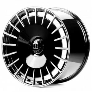Replica Forged Mercedes (MR0002B) 9x21 5x112 ET34 DIA66,6 (gloss black machined face)