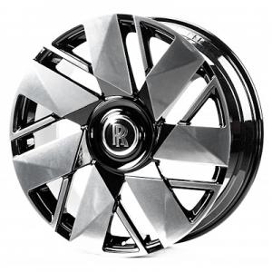 Replica Forged Rolls Royce (RR2957) 10x23 5x112 ET30 DIA66,6 (gloss black machined face)