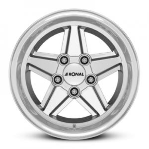 Ronal R9 7x16 5x112 ET23 DIA66,5 (silver front diamond cut)