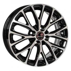 Вектор B112 6x15 4x100 ET46 DIA54,1 (black polished)
