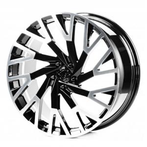 WS Forged WS-068C 9x21 5x112 ET37 DIA (gloss black machined face)