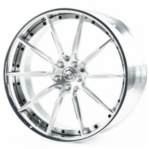 WS Forged WS-076C 10x22 5x112 ET30 DIA66,6 (brushed silver lip polished)