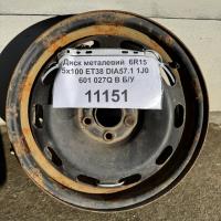 Steel Noname 6x15 5x100 ET38 DIA57,1 (black)