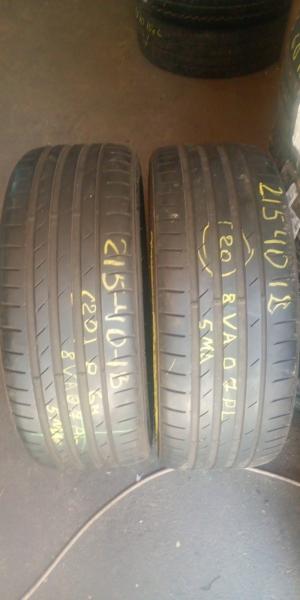 Kumho Ecsta PS71 215/40 ZR18 89Y XL остаток 5 мм