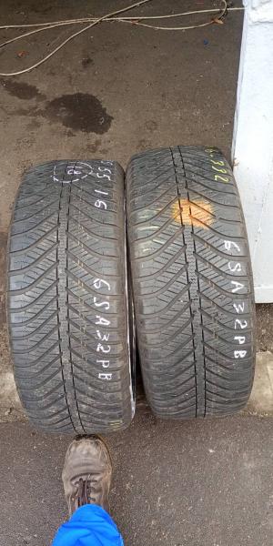 Goodyear Vector 4 Seasons 215/55 R16 остаток 6,5 мм